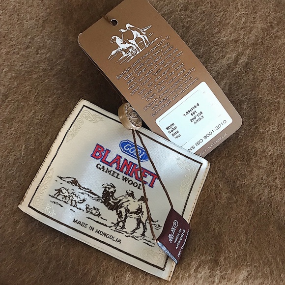 100% Mongolian cashmere,camel wool bedroom blanket - Picture 4 of 4